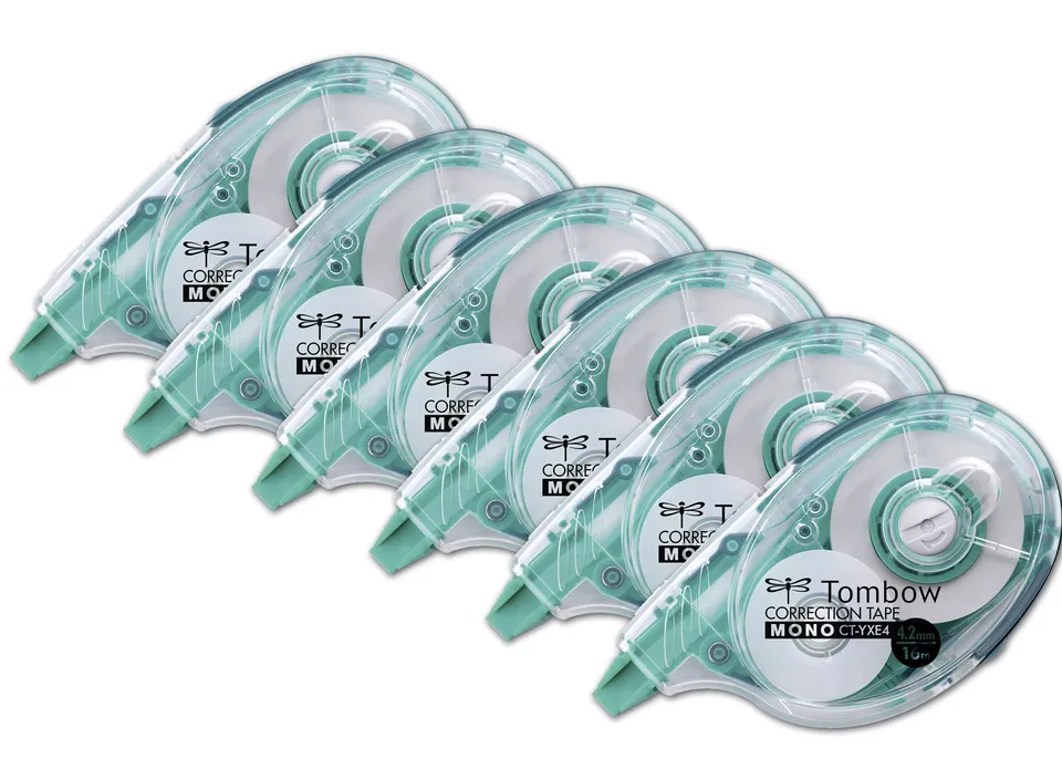 tombow-mono-ct-yxe4-korrekturroller-4-2-mm-x-16-m-officepack-6-st-ck image 1