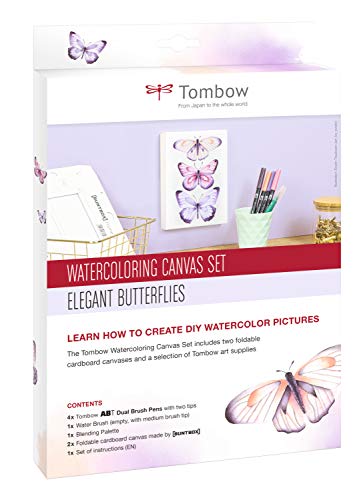 tombow-canvas-set1-watercoloring-canvas-set-elegante-schmetterlinge image 7