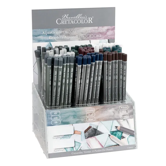 cretacolor-aquagraph-display-graphit-aquarell-stifte-set image 1