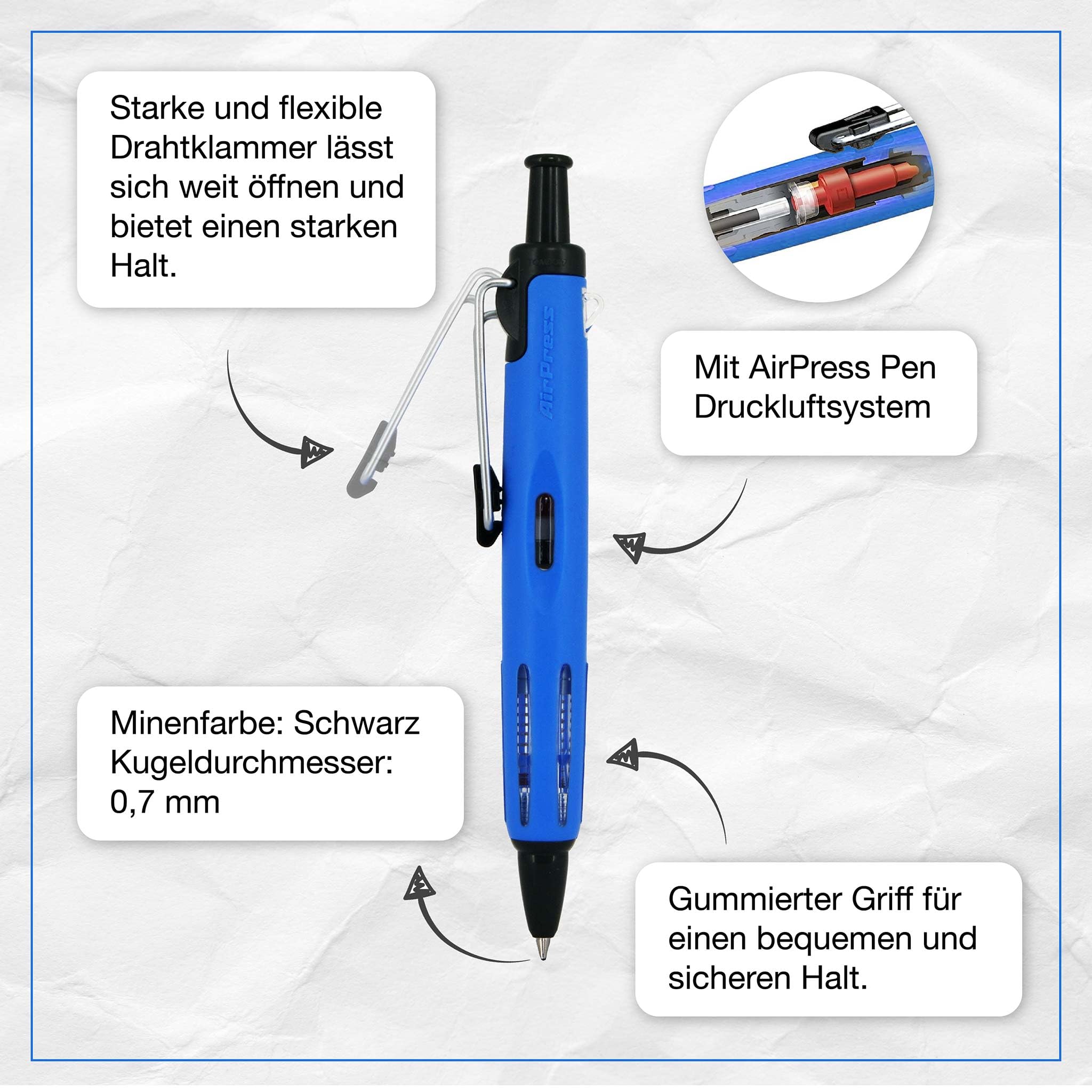 tombow-airpress-pen-vollschwarz-0-7-mm-druck-kugelschreiber-wetterfest image 7