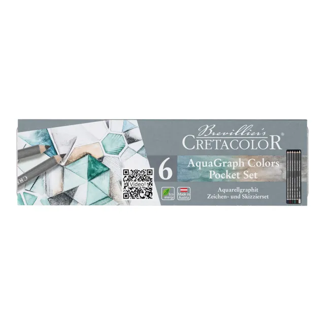 cretacolor-aquagraph-colors-pocket-set-aquarellierbares-farbstift-set image 1
