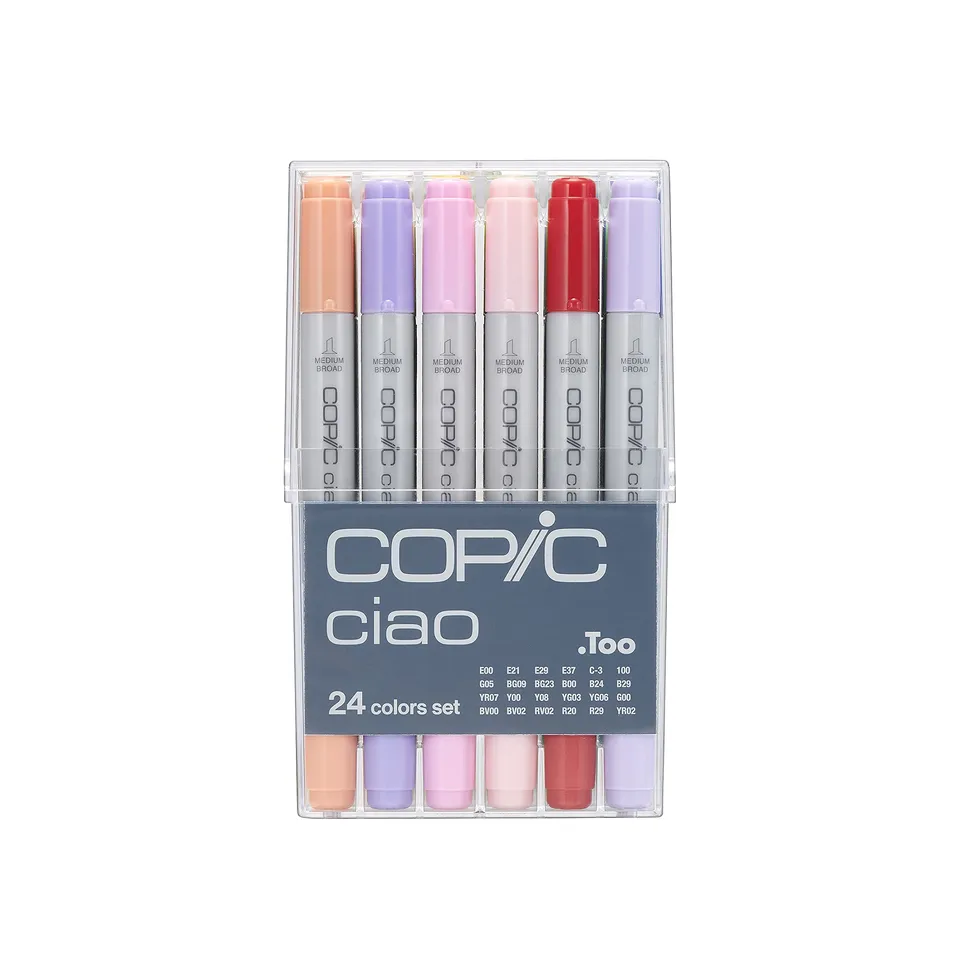 copic-ciao-set-24-farben-im-acryl-display-twin-marker-brush-medium-broad image 1