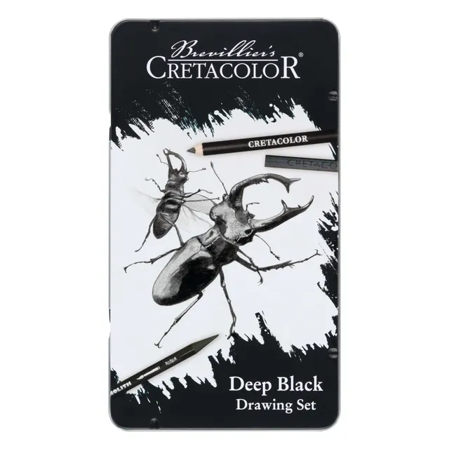 cretacolor-nero-deep-black-zeichen-und-skizzierset-tiefschwarz-set image 1
