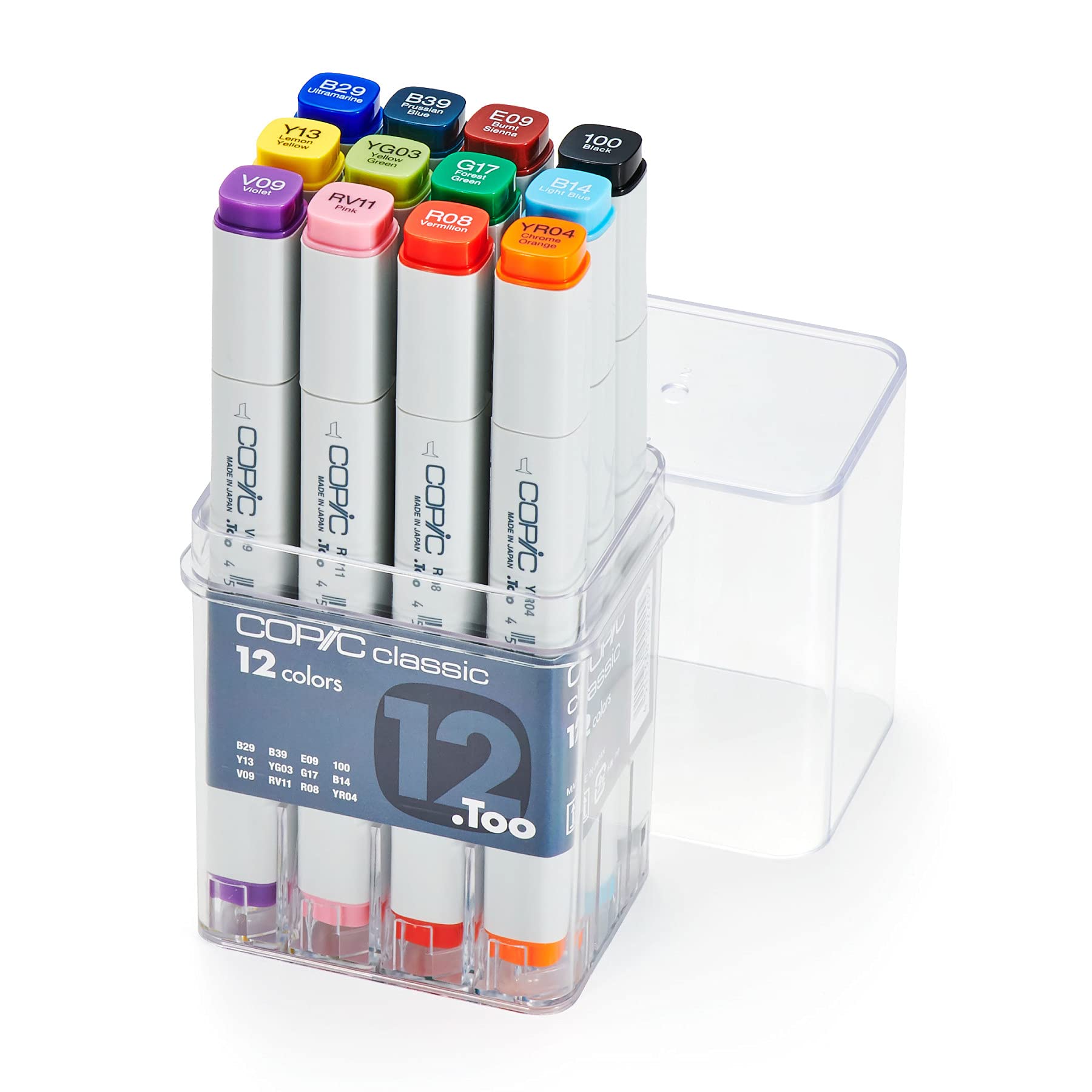 copic-classic-12-colors-twin-marker-12er-set-im-acryl-display image 4