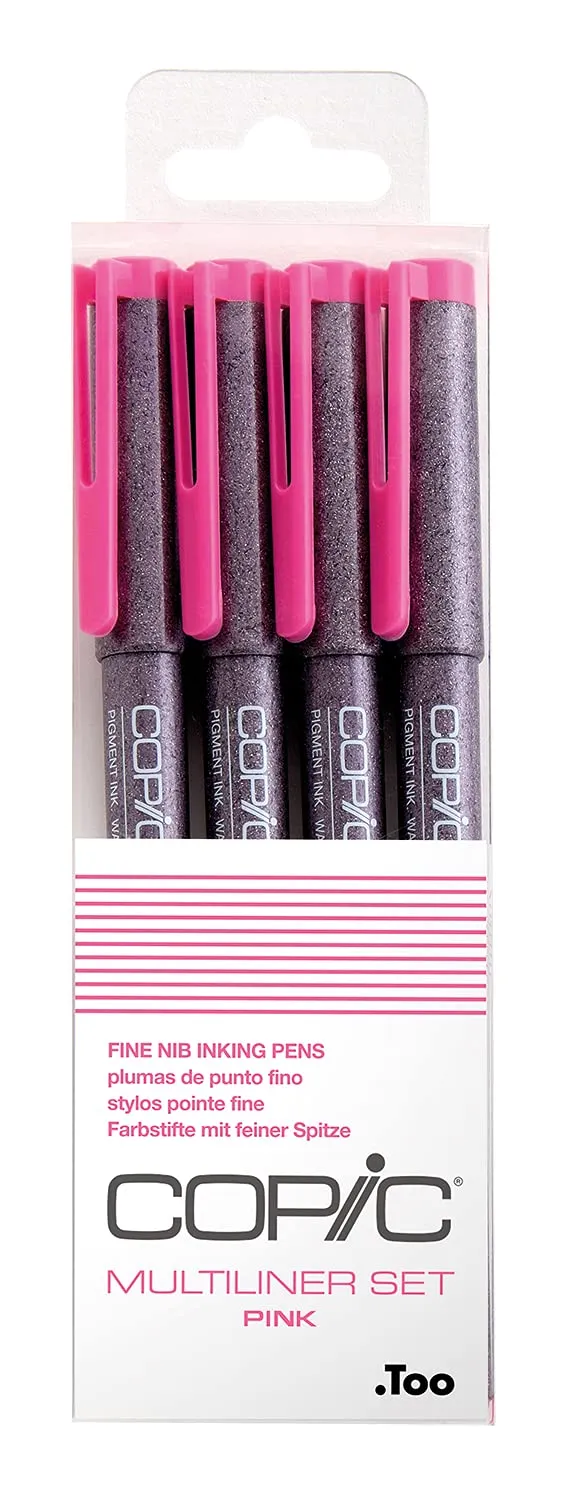 copic-multiliner-set-pink-4er-fineliner-0-05-0-1-0-3-0-5-mm image 1