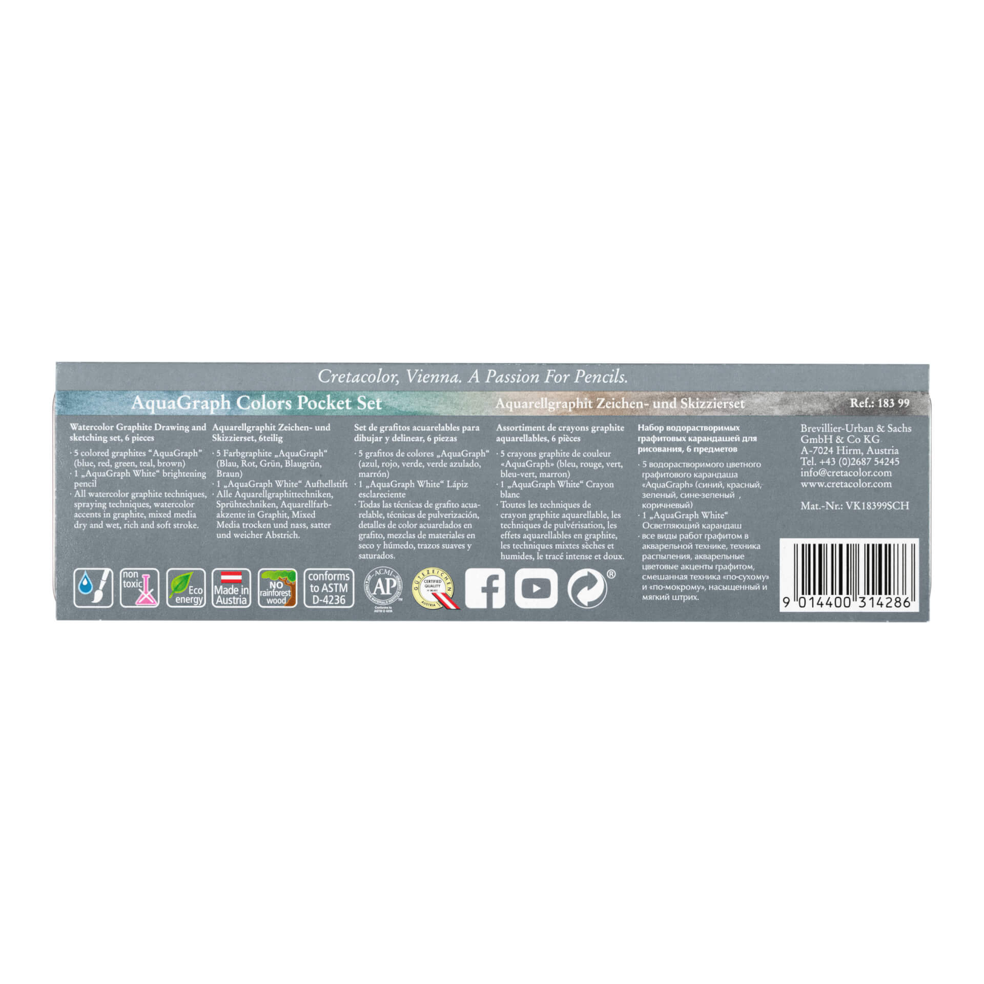 cretacolor-aquagraph-colors-pocket-set-aquarellierbares-farbstift-set image 4