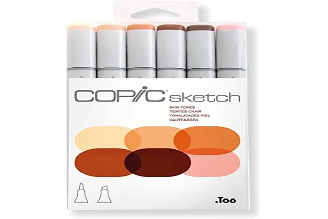 copic-sketch-set-portrait-6-twin-marker-brush-medium-broad image 1