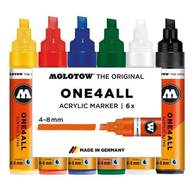 molotow-one4all-327hs-acryl-marker-basic-set-1-6-st-ck-4-0-8-0-mm image 1