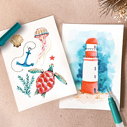 tombow-abt-dual-brush-pen-watercoloring-set-seaside-wcs-sea-aquarell-set-24-teil image 5