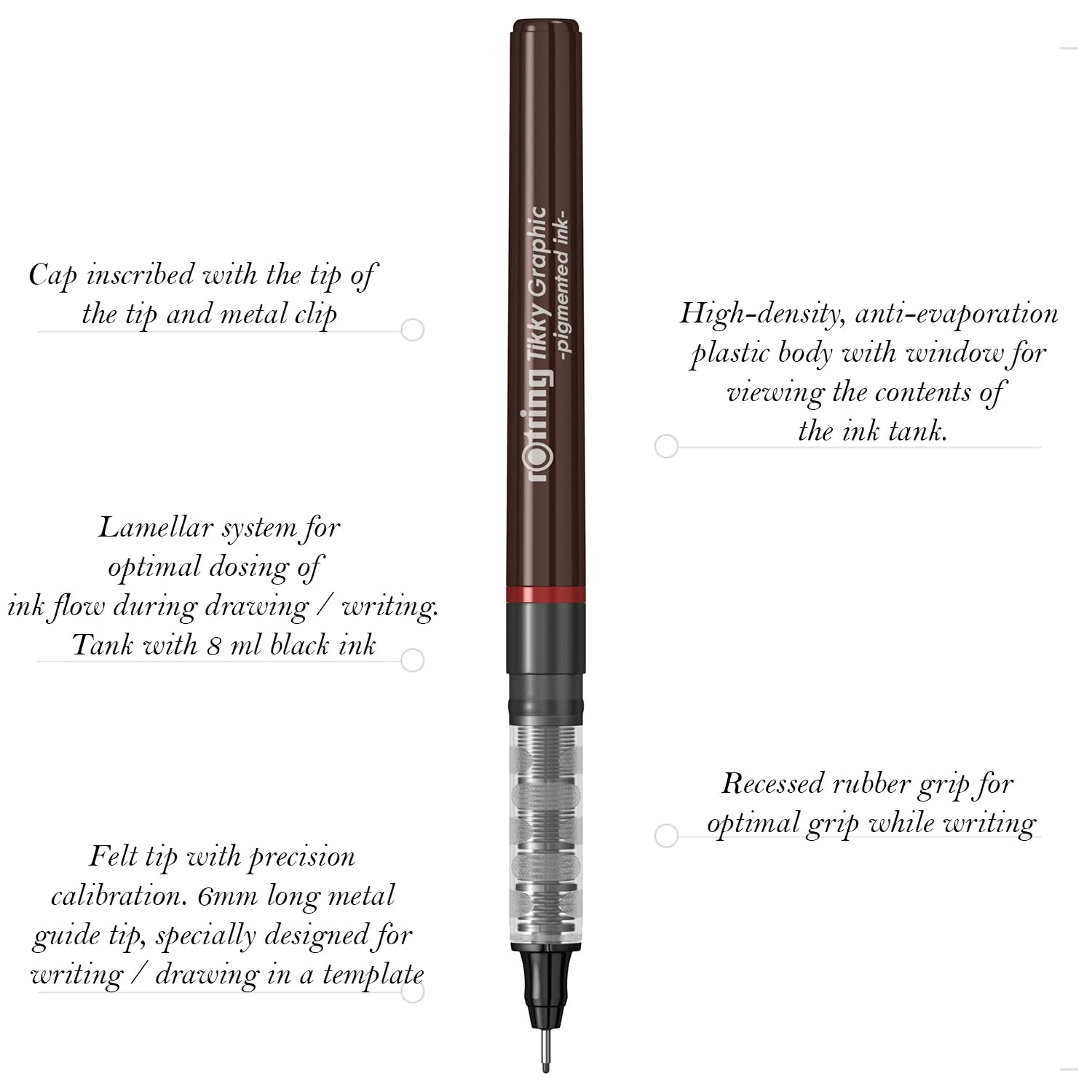 rotring-tikky-grafik-fineliner-0-7-mm-12er-box-schwarze-tinte image 3