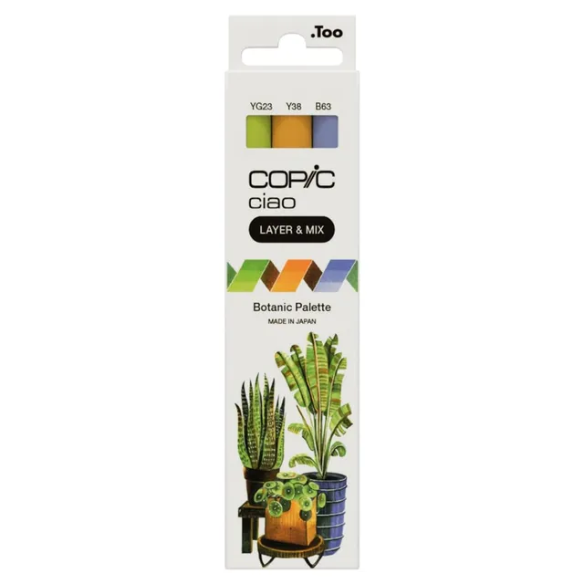 copic-ciao-layer-mix-botanic-palette-marker-set-3-farben-yg-23-y-38-b-63 image 1