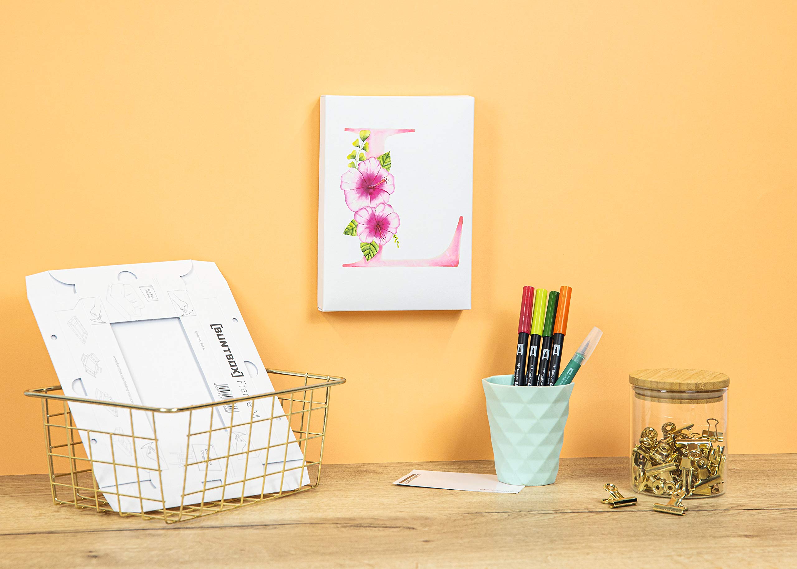 tombow-abt-dual-brush-pen-canvas-set-florale-buchstaben-watercoloring image 6
