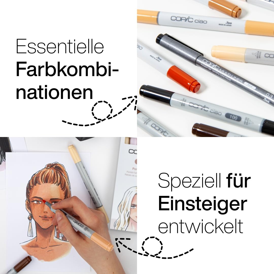 copic-ciao-5-1-set-portrait-colours-2-twin-marker-multiliner-0-3-mm image 4