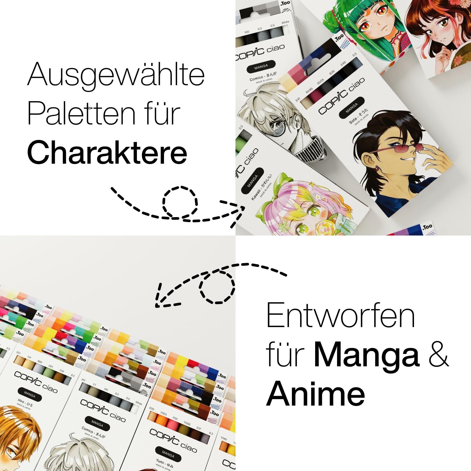 copic-ciao-manga-set-hiro-twin-marker-set-mit-5-farben-multiliner-0-3-mm-grau image 6