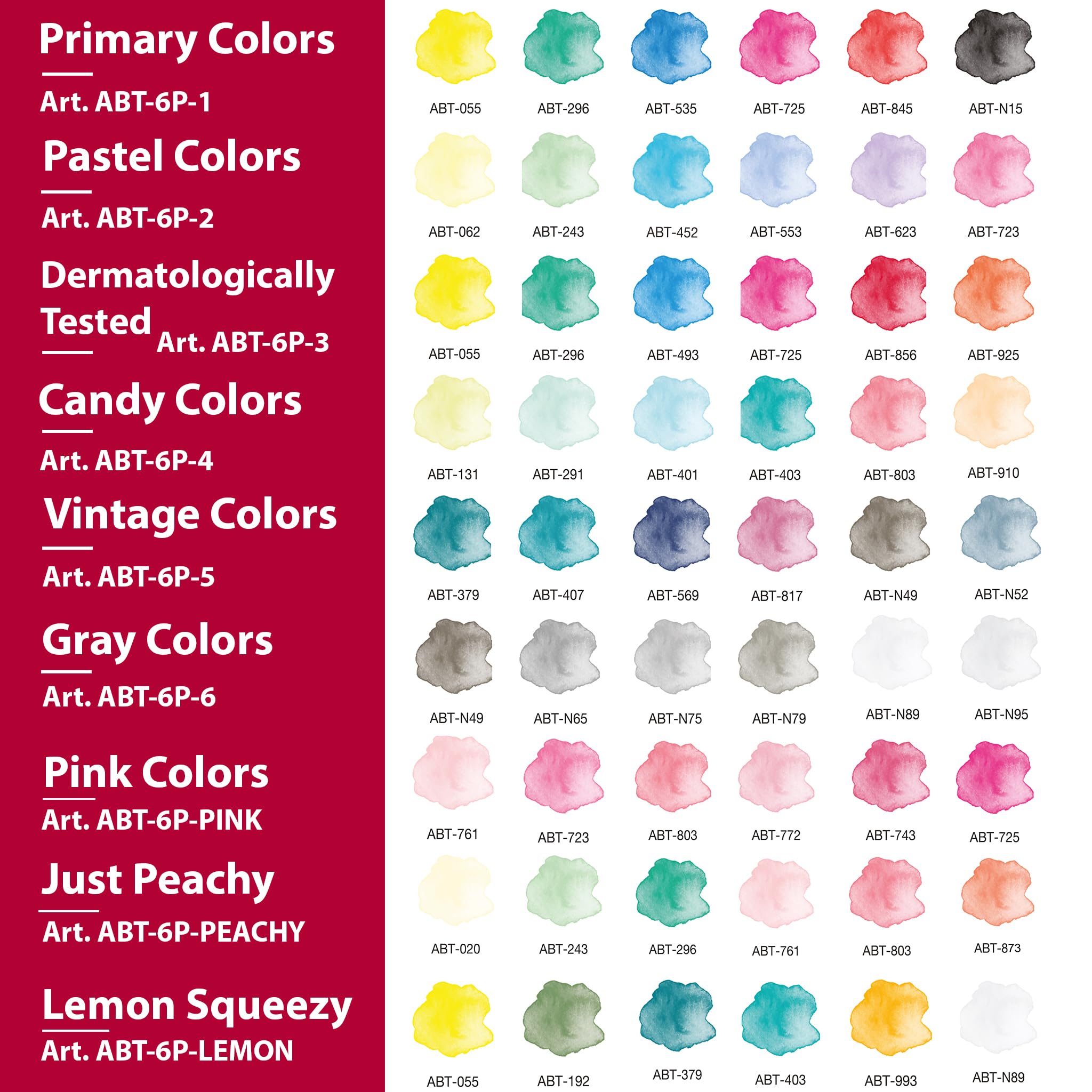 tombow-abt-dual-brush-pen-candy-colours-6er-set-pinsel-und-feinspitze image 6