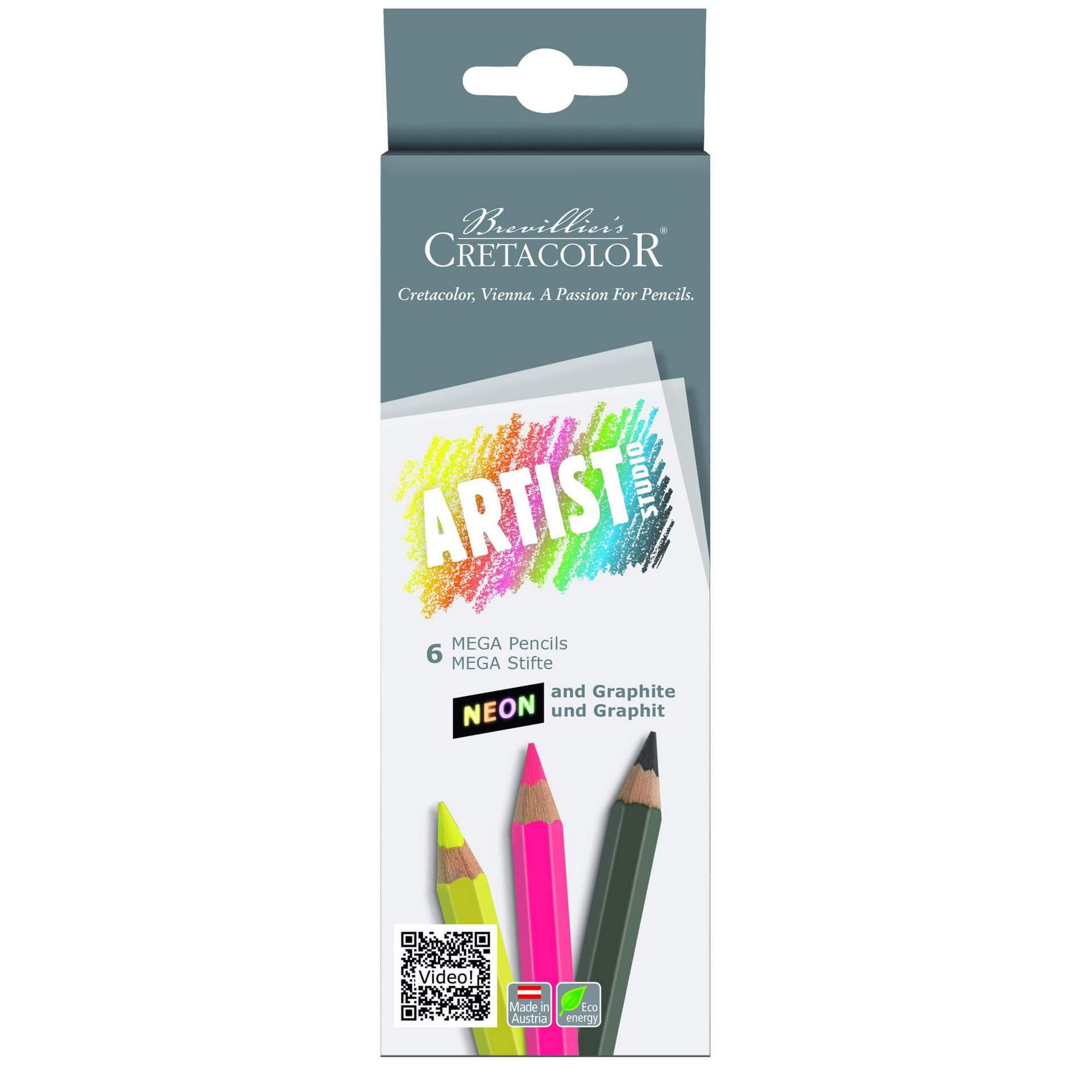 cretacolor-artist-studio-mega-stifte-neon-graphit image 1