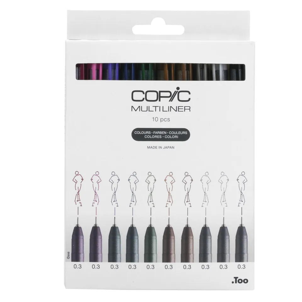copic-multiliner-set-colors-0-3-mm-10-fineliner-farbig-wasserfest image 1