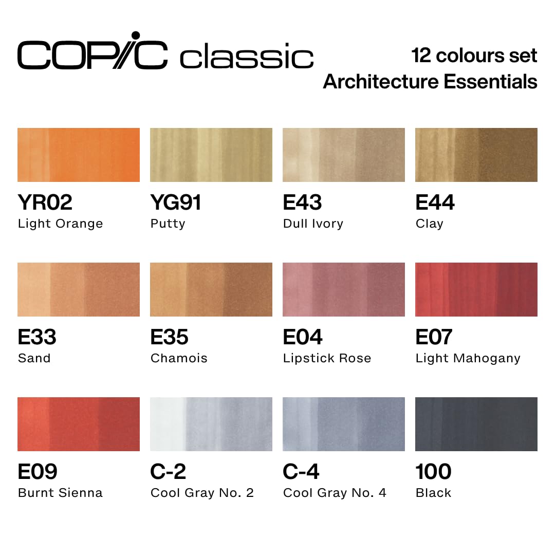 copic-classic-set-architektur-farben-12-twin-marker-im-wallet image 2