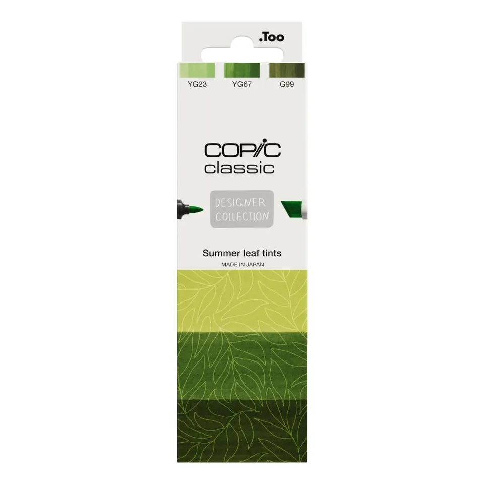 copic-classic-designer-collection-summer-leaf-tints-marker-set-3-twin-marker-yg2 image 1
