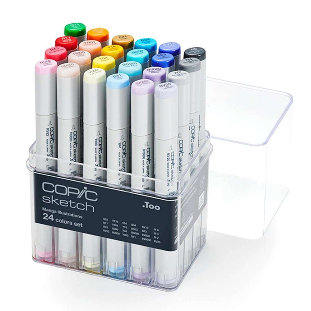 copic-sketch-set-manga-illustrations-24er-set-im-acryl-display-twin-marker-mit-s image 6