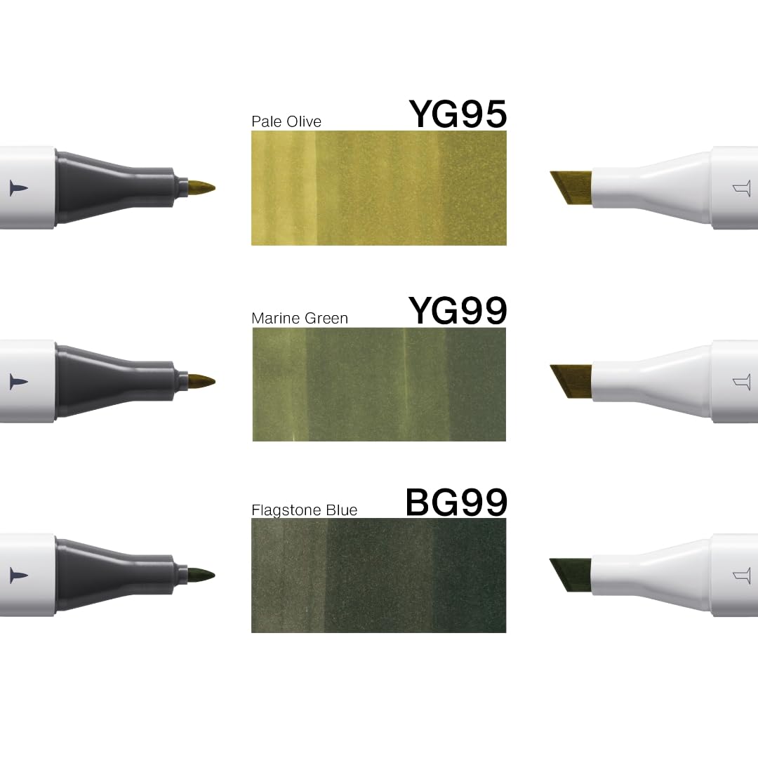 copic-classic-designer-collection-deep-forest-tints-3er-set-yg95-yg99-bg99 image 3