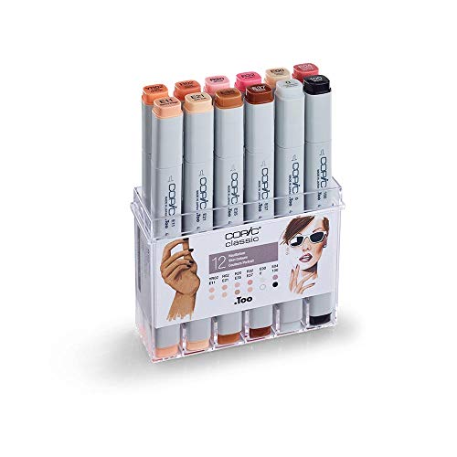 copic-classic-set-portrait-12er-im-acryl-display-twin-marker-hautt-ne image 6
