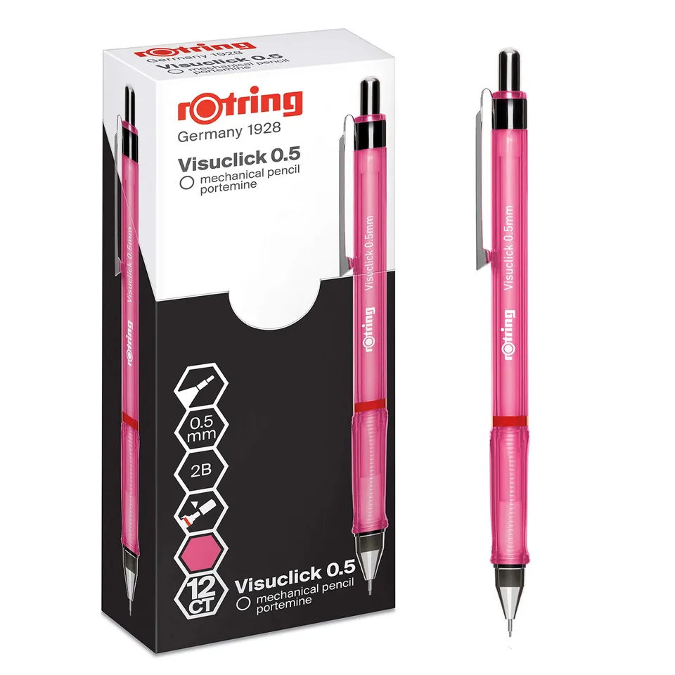 rotring-visuclick-druckbleistift-0-5-mm-pink-2b-12-st-ck image 1