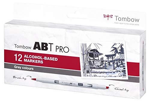 tombow-abt-pro-alkoholmarker-12er-set-gray-colors-dual-spitze image 6