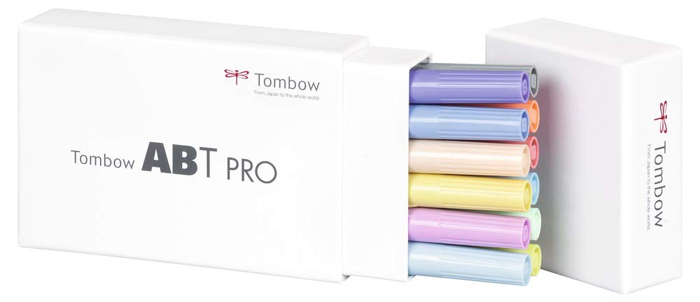 tombow-abt-pro-alkoholmarker-pastel-colors-mit-pinsel-und-keilspitze image 2