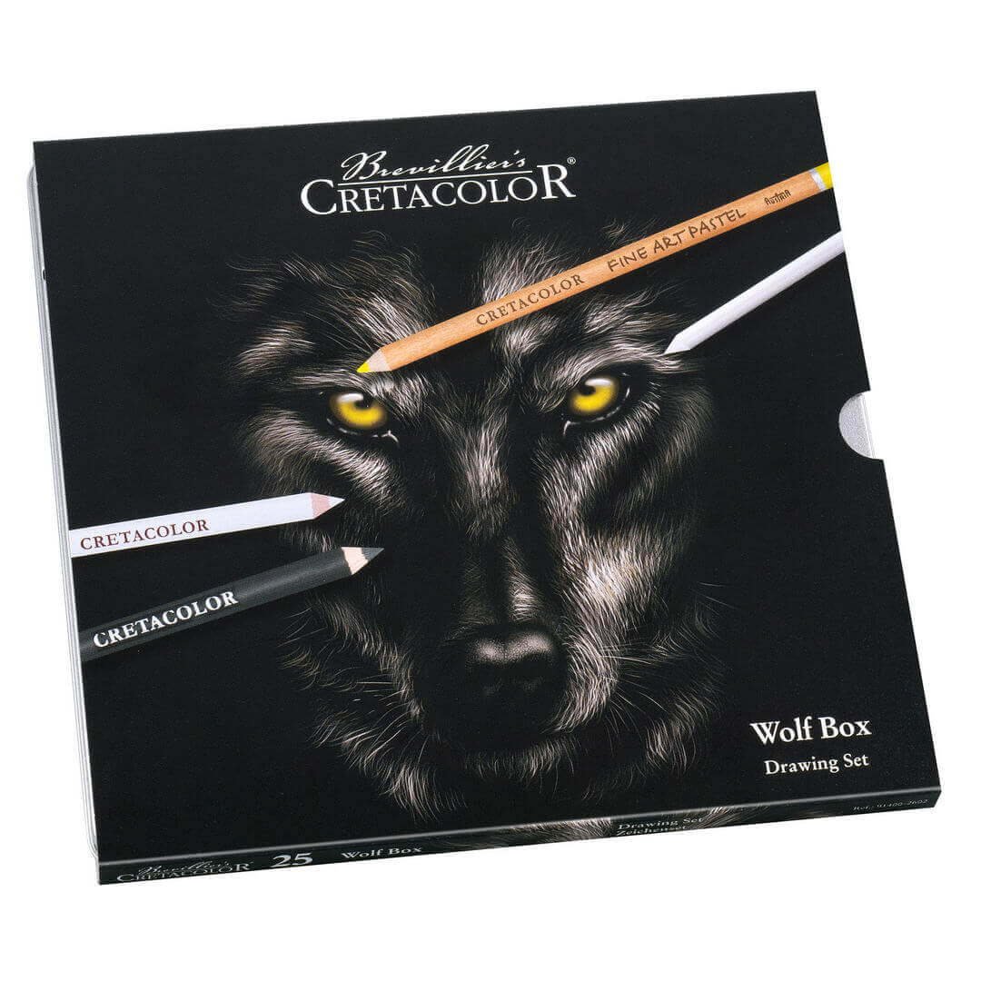 cretacolor-wolf-box-monolith-zeichenset-geschenkbox image 4