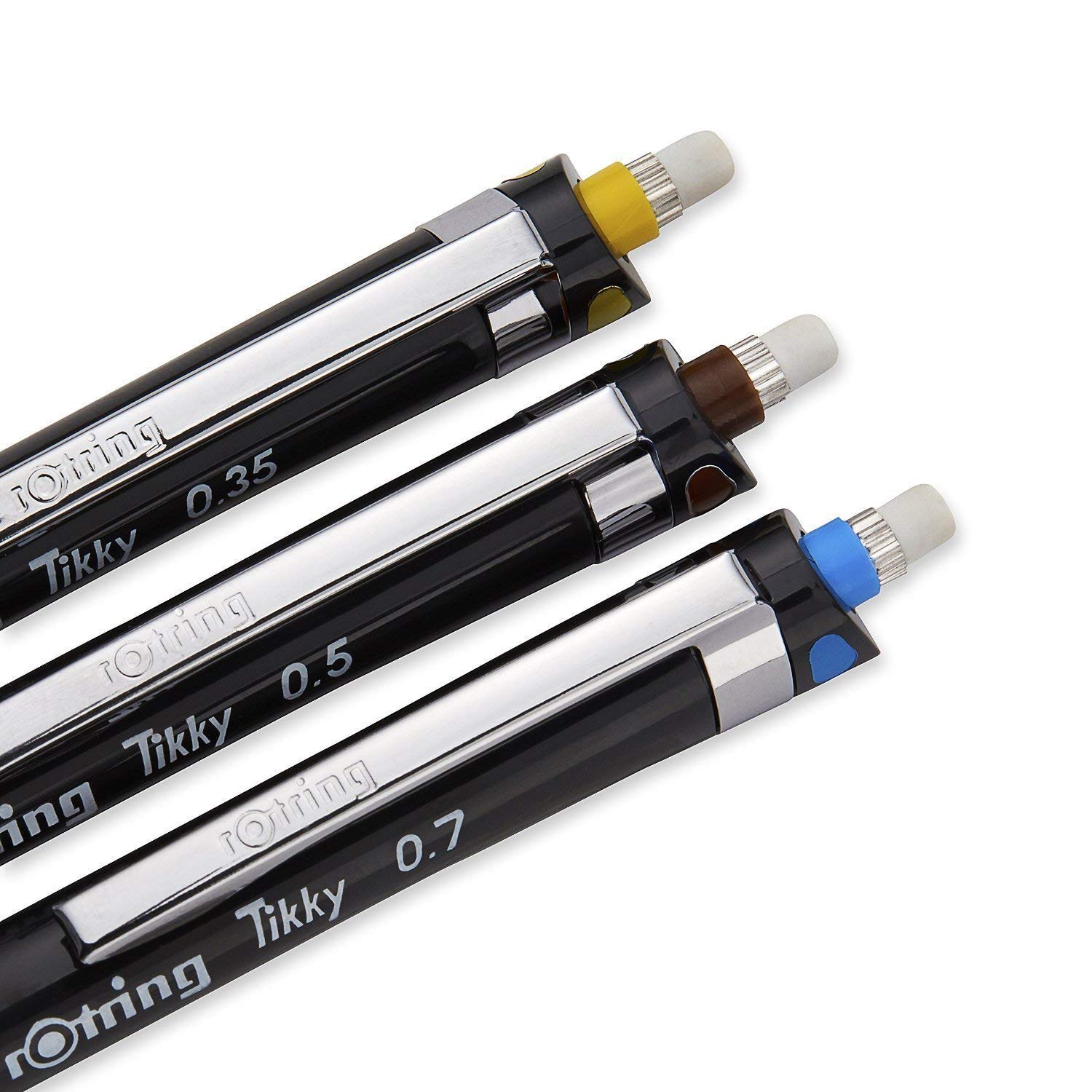 rotring-tikky-feinminenstift-3er-set-0-35-0-5-0-7-mm-mit-hb-minen-und-radierer image 3