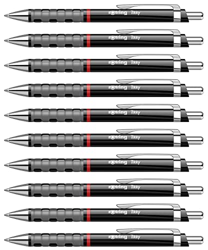 rotring-tikky-kugelschreiber-blau-1-0-mm-12-st-ck-schwarzer-schaft image 7