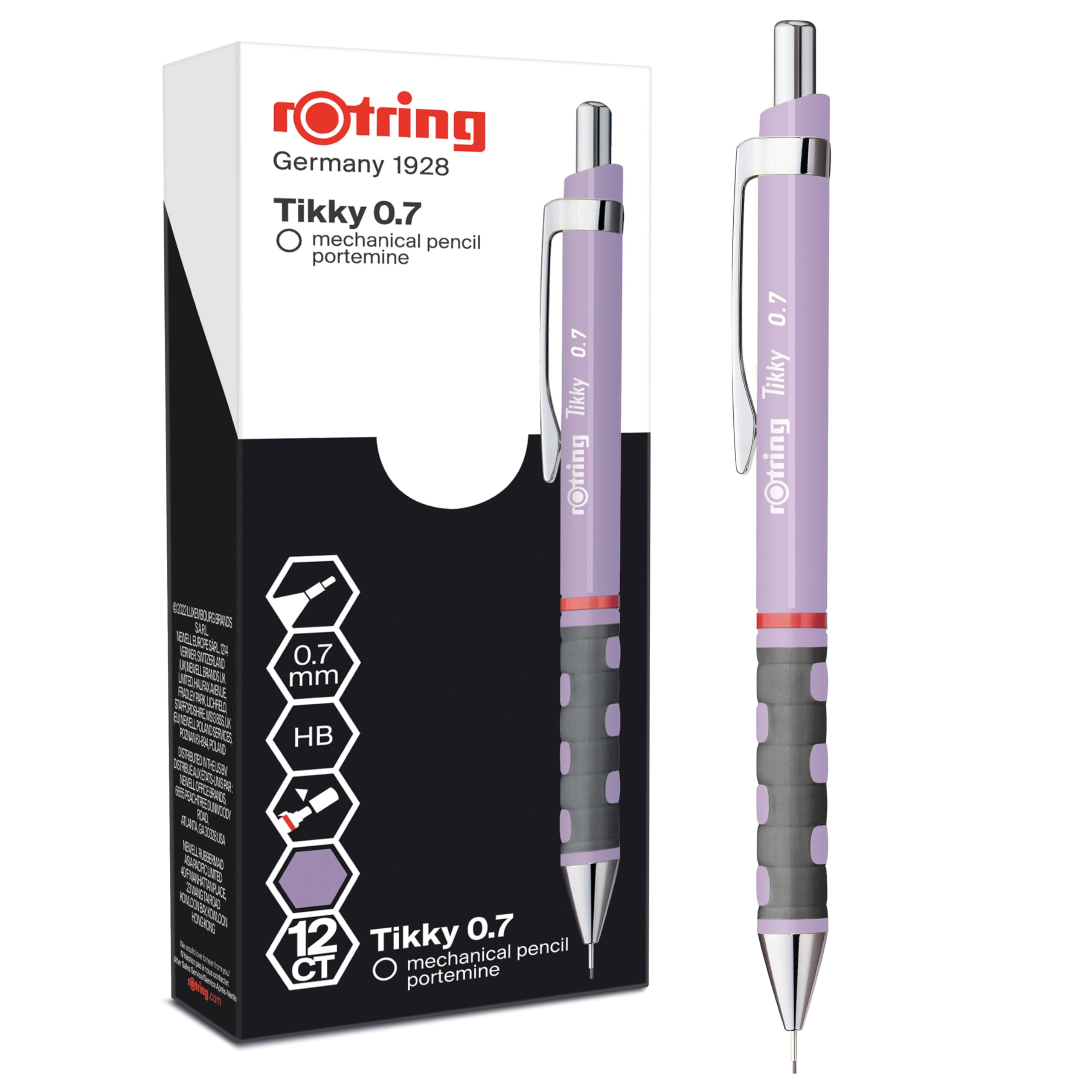 rotring-tikky-druckbleistift-hb-0-7-mm-tea-rose-pastell-12-st-ck image 2