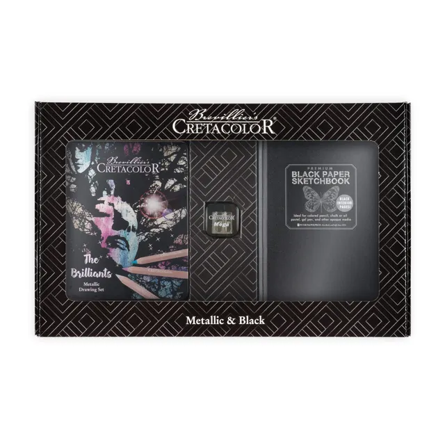 cretacolor-metallic-black-set-metallic-und-schwarz-zeichenset image 1