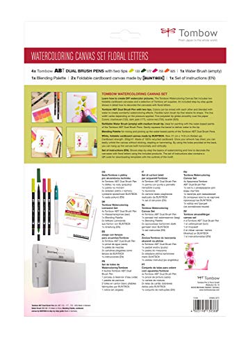 tombow-abt-dual-brush-pen-canvas-set-florale-buchstaben-watercoloring image 8