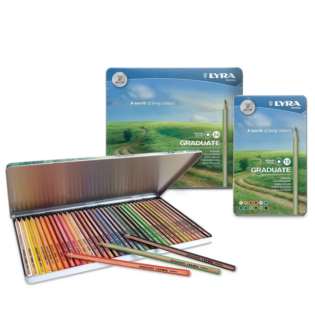 lyra-graduate-metallbox-farbstift-set-in-metallbox image 1