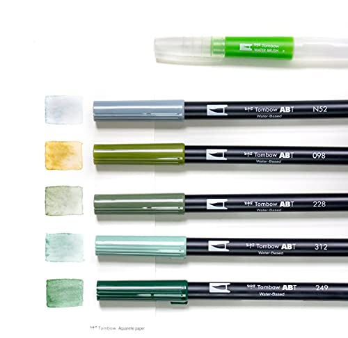 tombow-watercoloring-set-greenery-wcs-gr-9-teiliges-aquarell-set image 6
