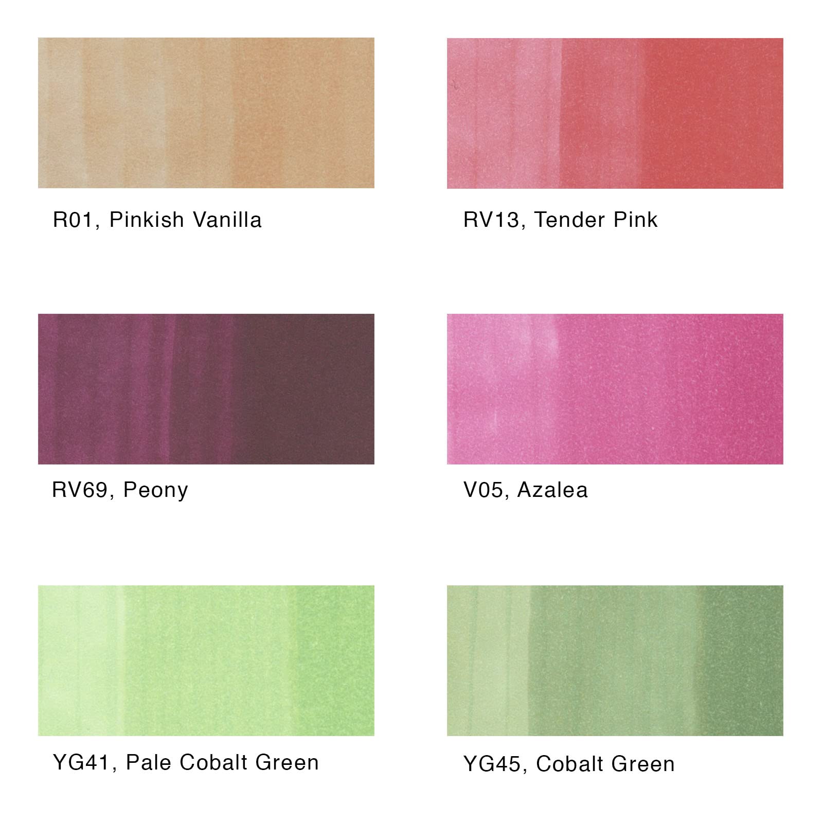copic-sketch-set-floral-favorite-1-6-twin-marker-brush-medium-broad image 2