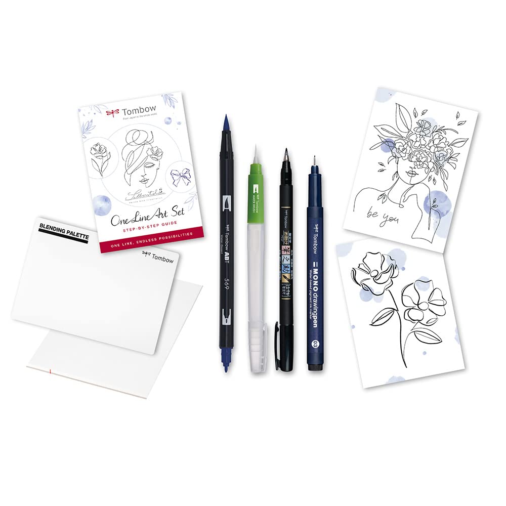 tombow-one-line-art-set-6-teiliges-zeichenset-mit-fineliner-und-anleitung image 3