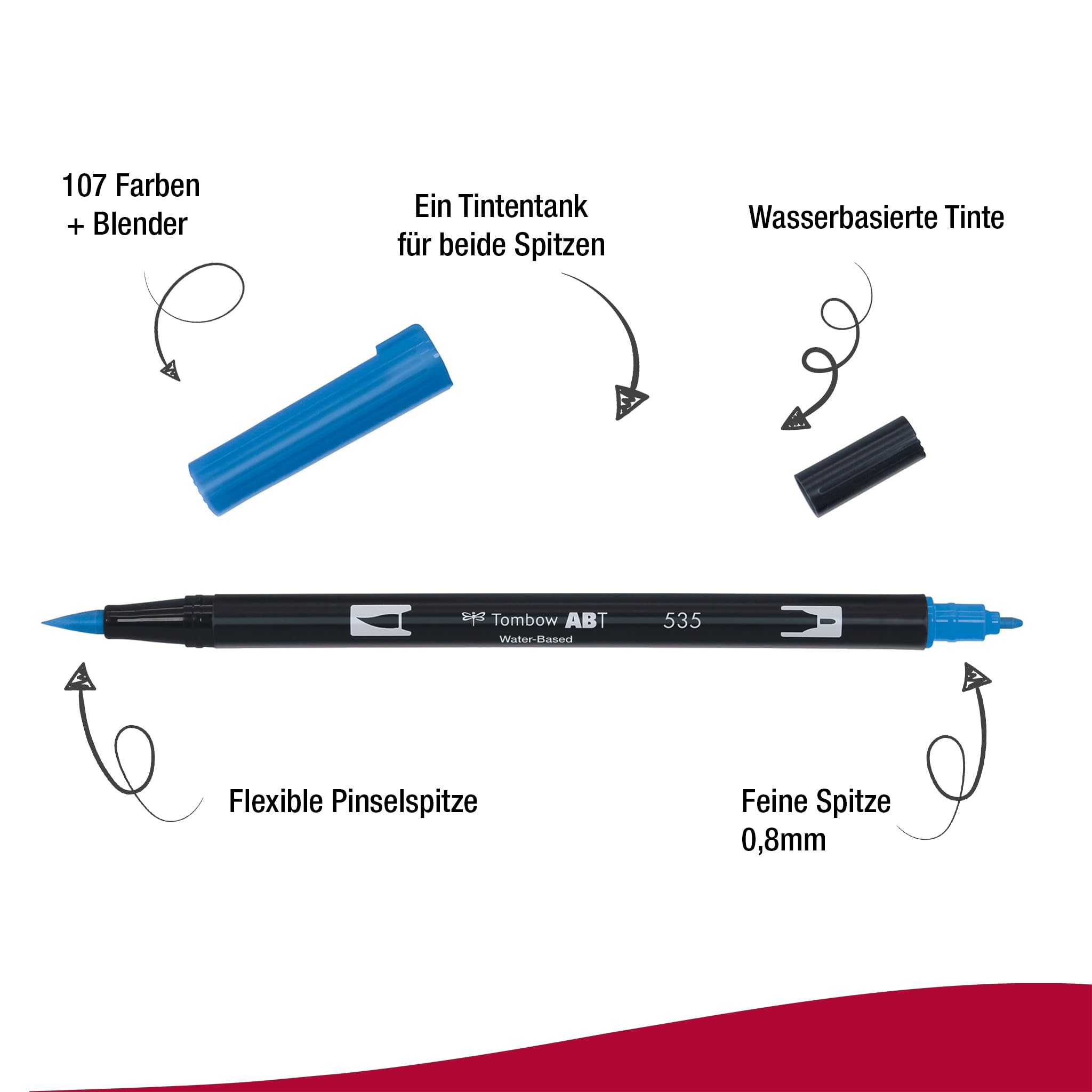 tombow-abt-dual-brush-pen-6er-set-prim-rfarben image 3