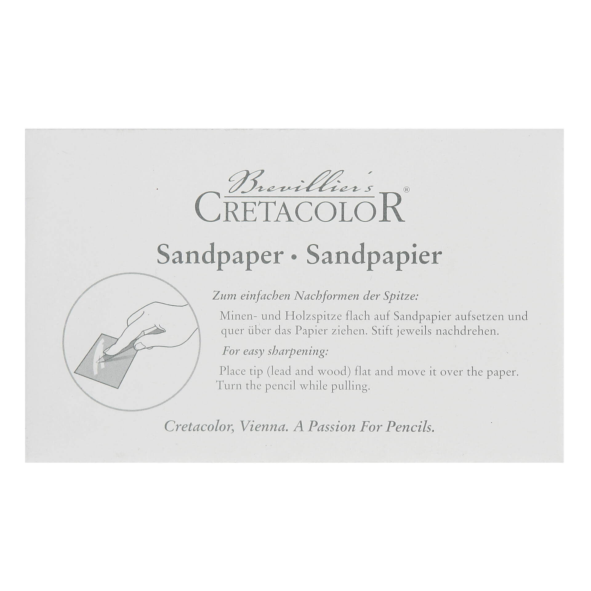 cretacolor-sandpapier-anspitzblock-f-r-graphit-pastellspitzen image 2
