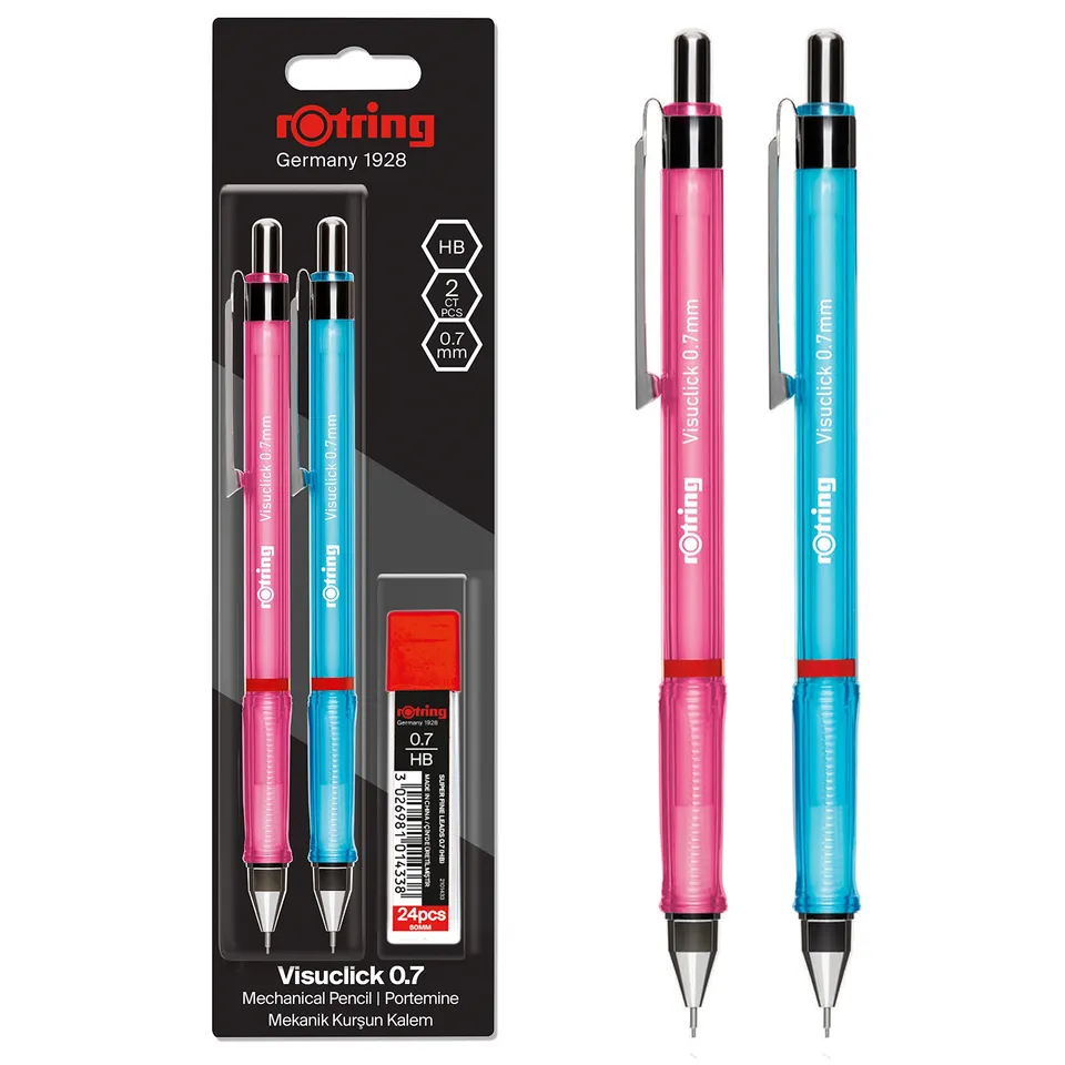 rotring-visuclick-druckbleistift-0-7-mm-mit-24-hb-minen-2-st-ck image 1