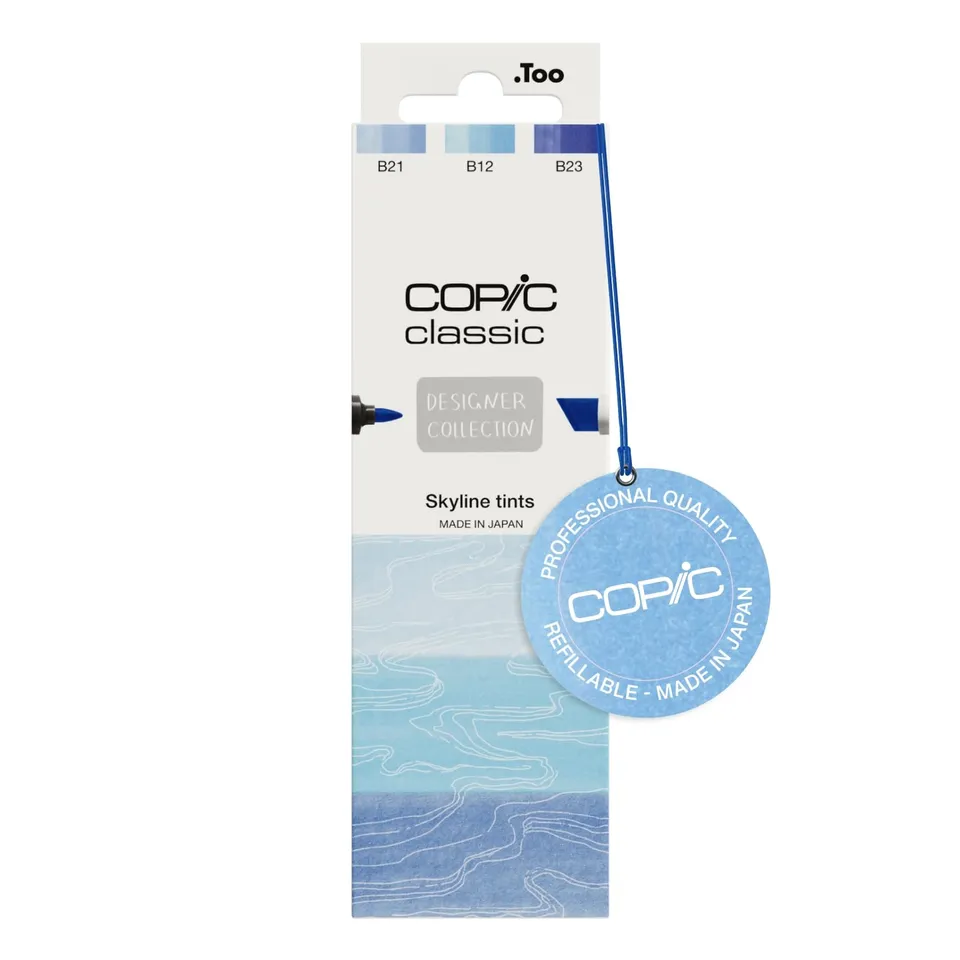 copic-classic-designer-collection-twin-marker-set-skyline-tints-3-blaut-ne-b21-b image 1