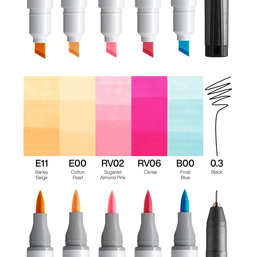 copic-ciao-marker-5-1-set-manga-7-5-layoutmarker-multiliner-0-3-mm image 2