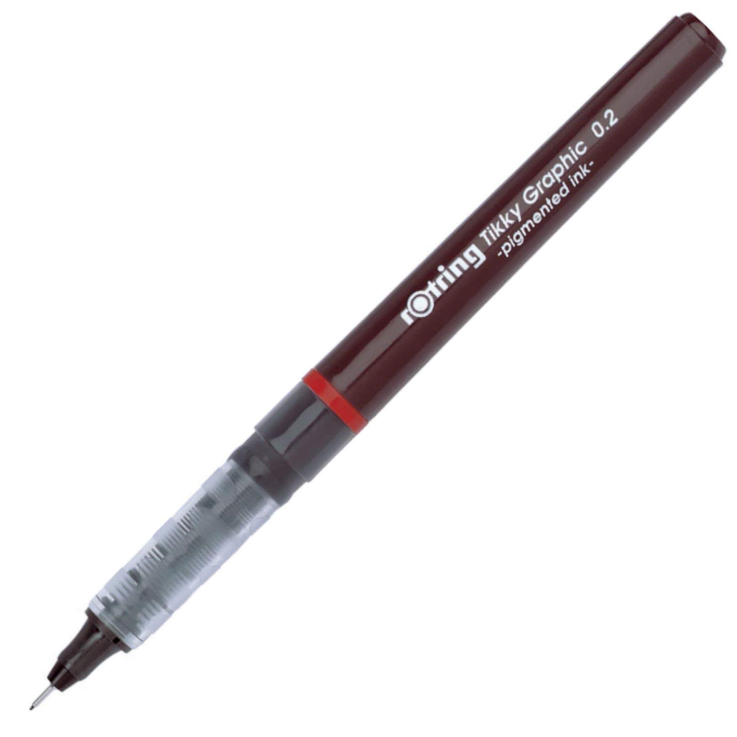rotring-tikky-grafik-fineliner-0-2-mm-schwarz-12-st-ck-pigment-filzstifte image 2