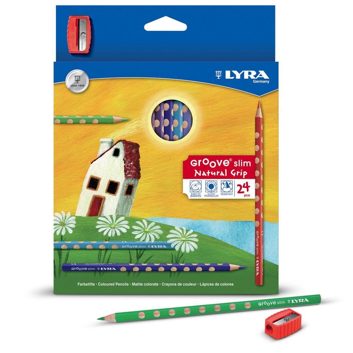 lyra-groove-slim-ergonomischer-dreikant-bleistift image 1