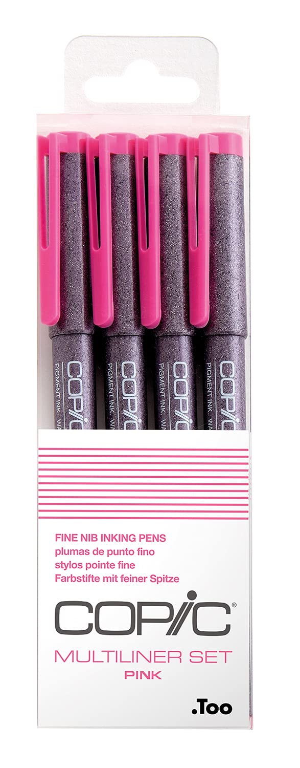 copic-multiliner-set-pink-4er-fineliner-0-05-0-1-0-3-0-5-mm image 1