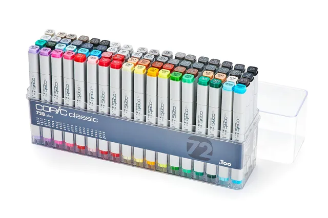 copic-classic-marker-72er-set-72-colors-b-twin-marker-mit-breiter-und-feiner-spi image 1