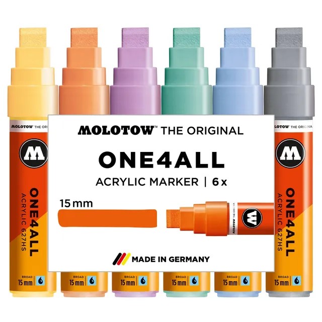 molotow-one4all-627hs-acryl-marker-pastell-set-15-mm-6-st-ck image 1
