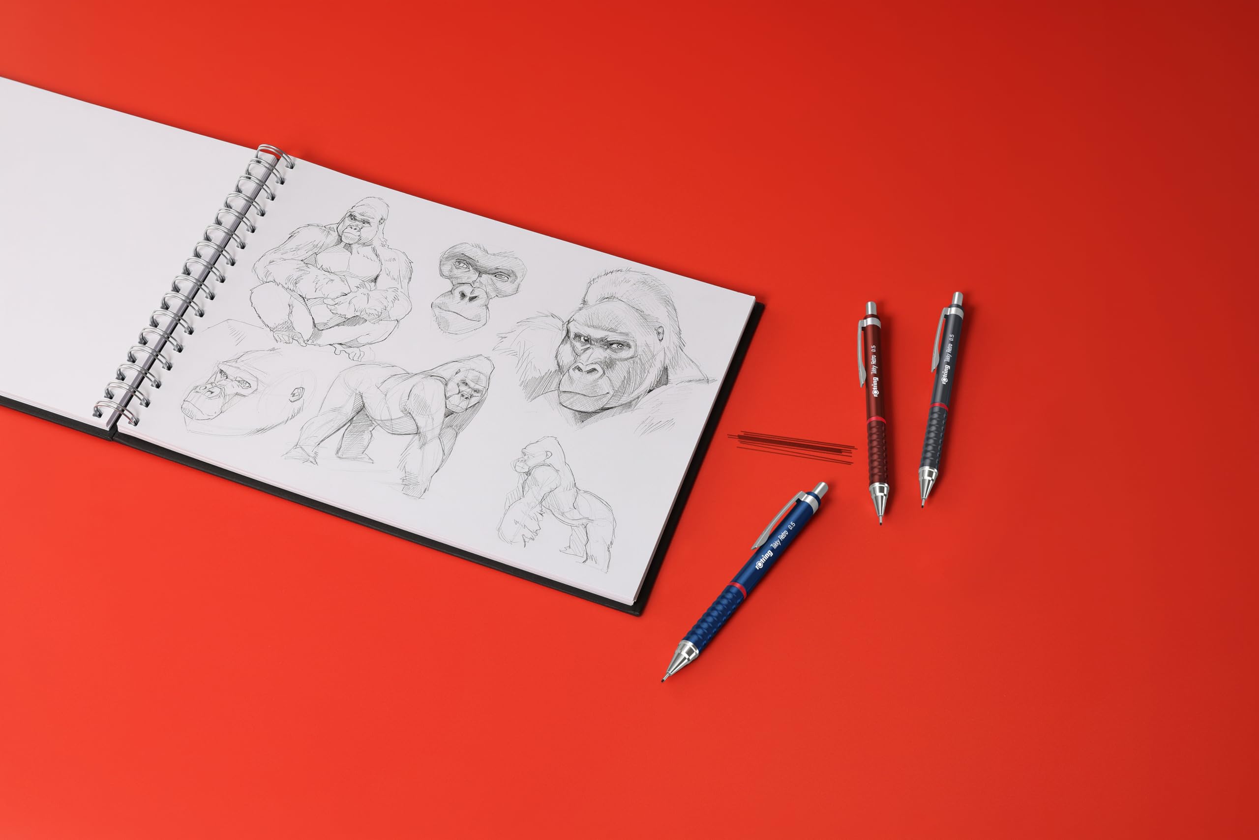 rotring-tikky-retro-druckbleistift-0-7-mm-2b-rot-12-st-ck image 2